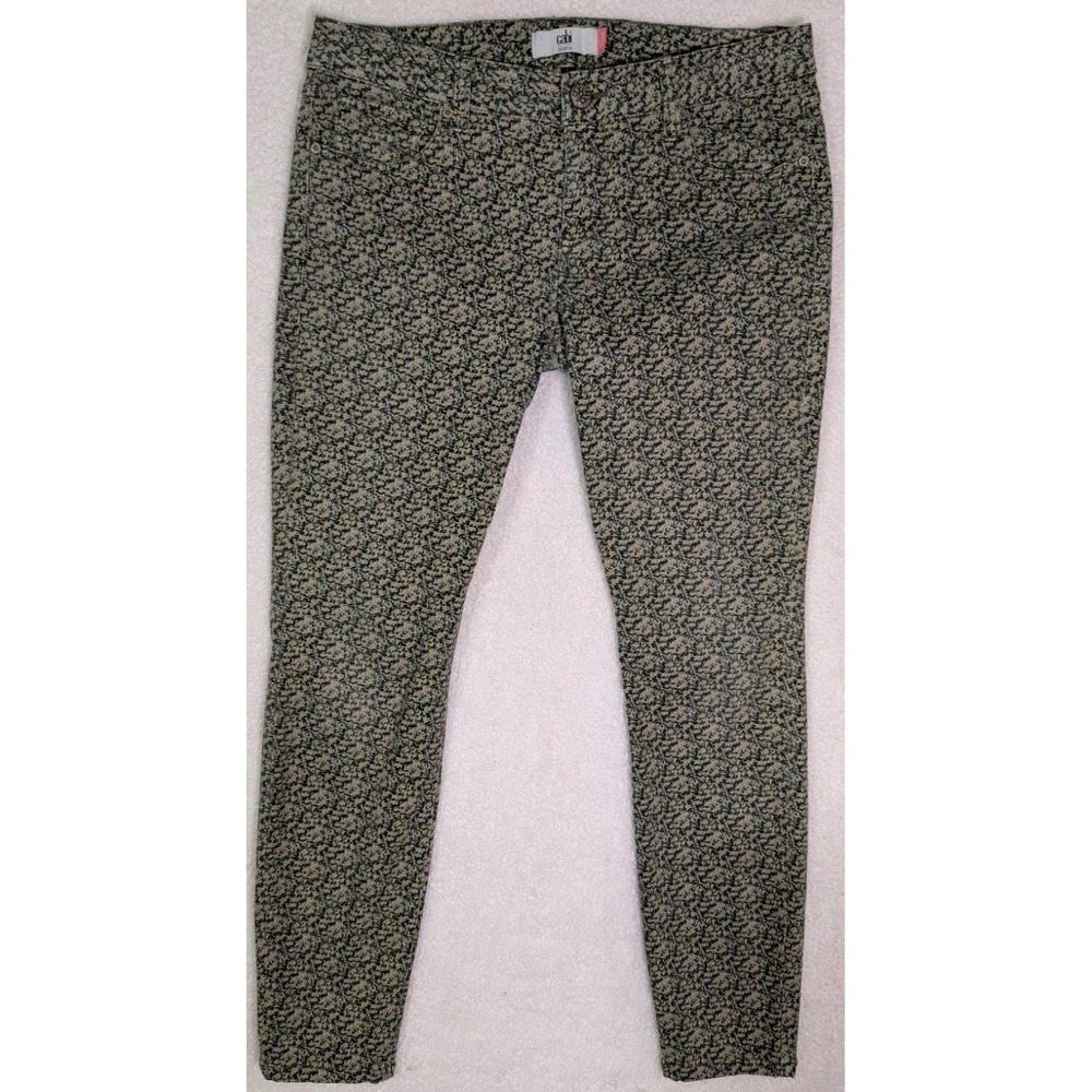 Cabi Size 8 Skinny Women's Skinny Pants Multicolored pattern zoom in for details